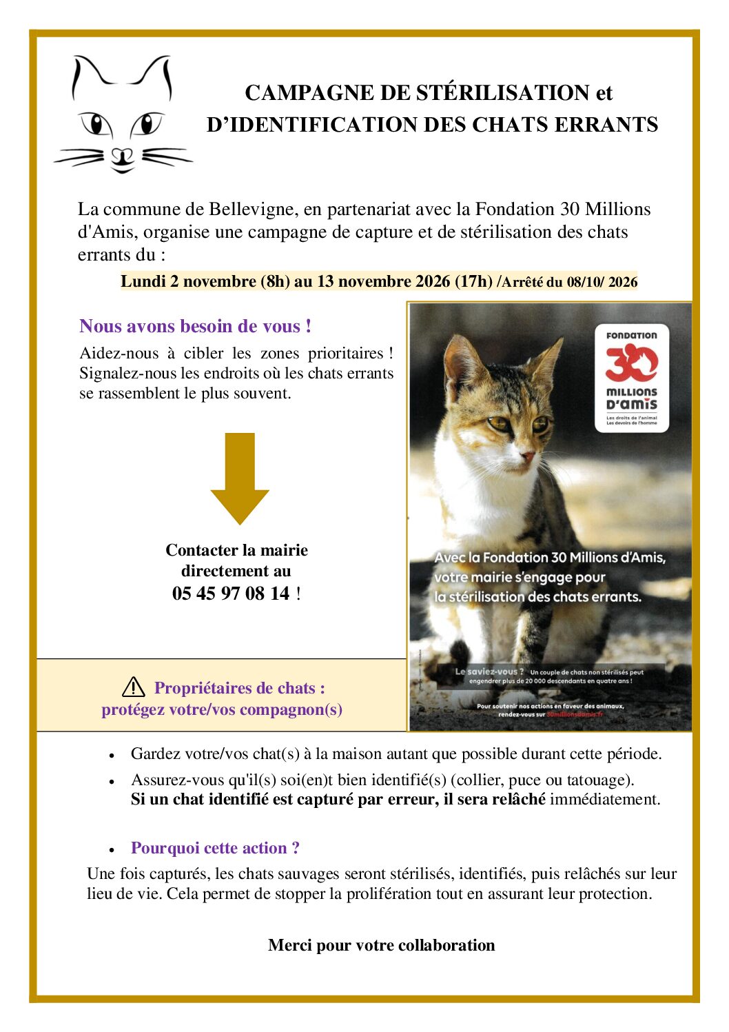affichage panneau poket_2ème campagne de trappage
